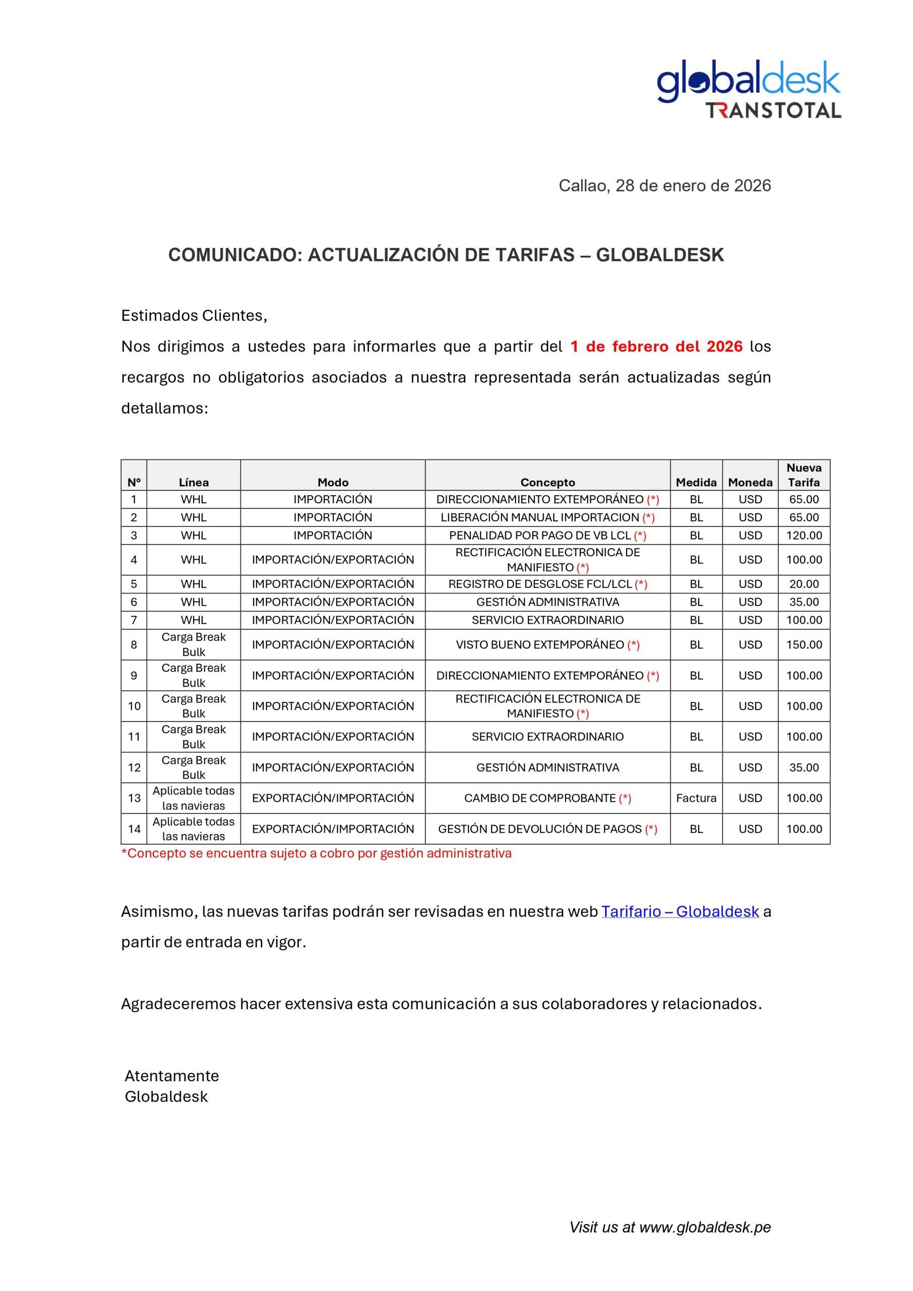 Comunicado Oficial